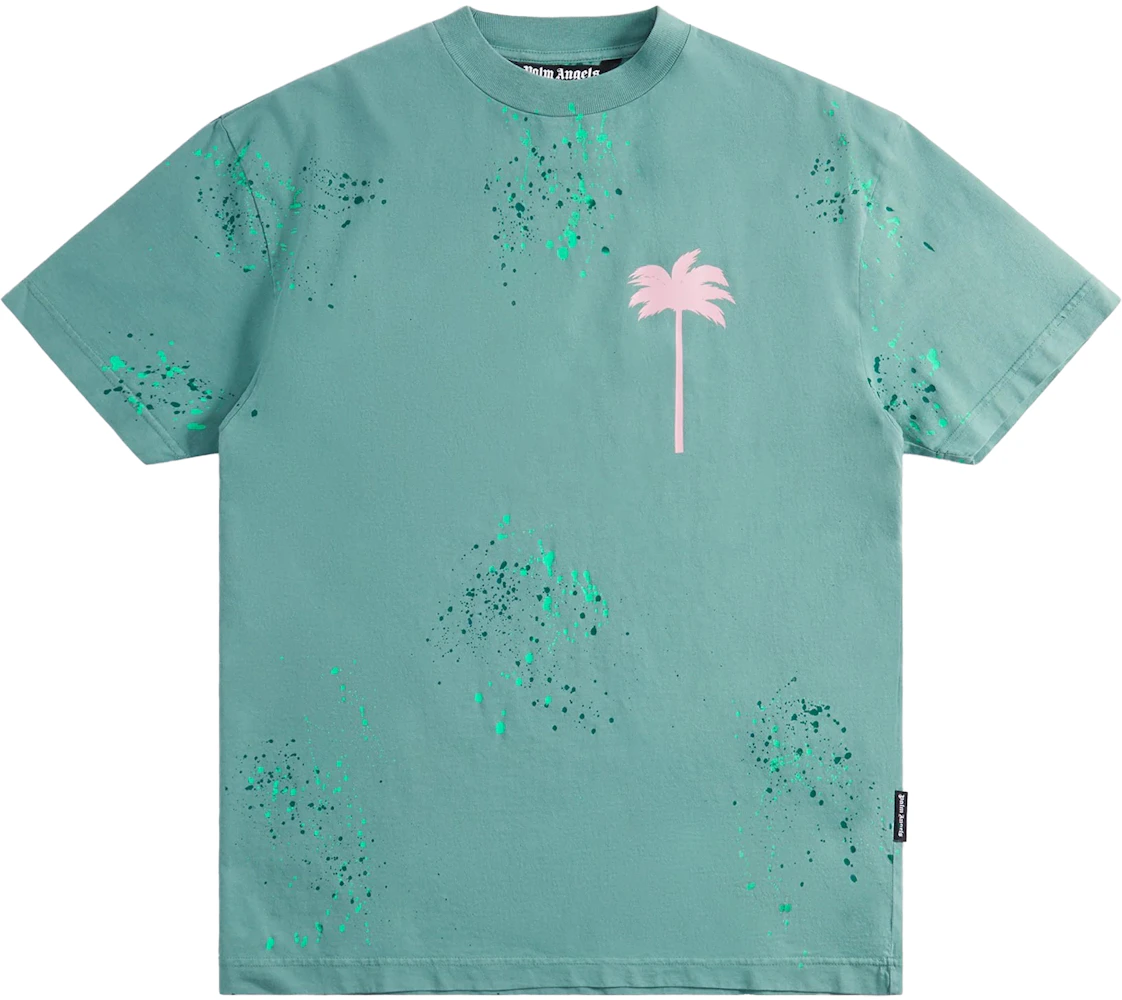 Palm Angels PXP Painted T-shirt Green Men's - SS23 - US