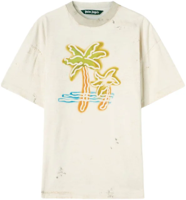 Palm Angels Palm Neon T-Shirt Off White/Multicolor Men's - SS23 - US