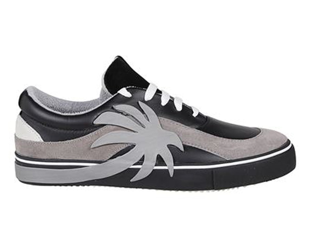 Pre-owned Palm Angels Palm Patch Vulc Black Grey In Black/grey