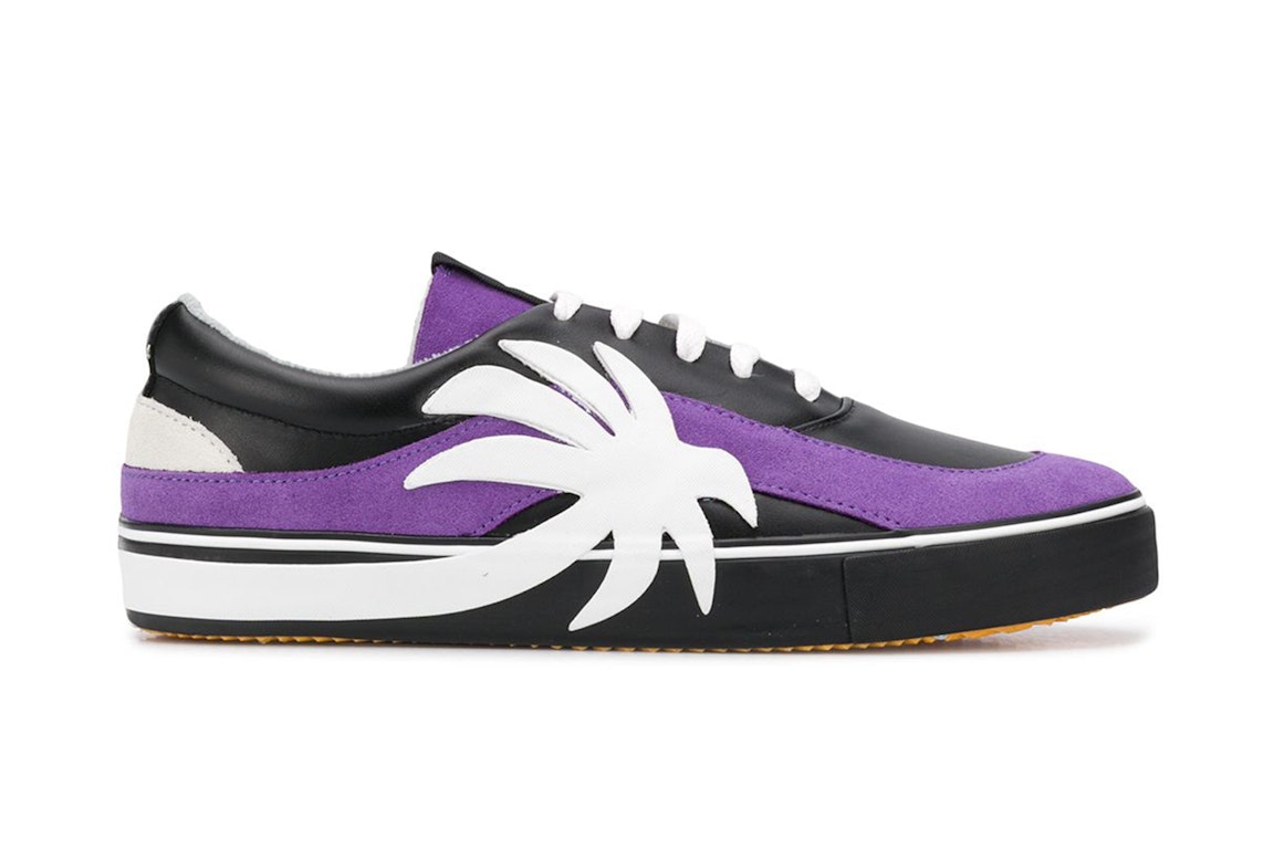 Pre-owned Palm Angels Palm Patch Vulc Black Purple White In Black/purple/white