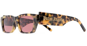 Palm Angels Palm Rectangle Frame Sunglasses Brown Purple