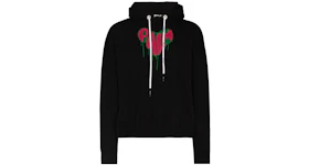 Palm Angels Palm Spray Heart Hoodie Black Red Green