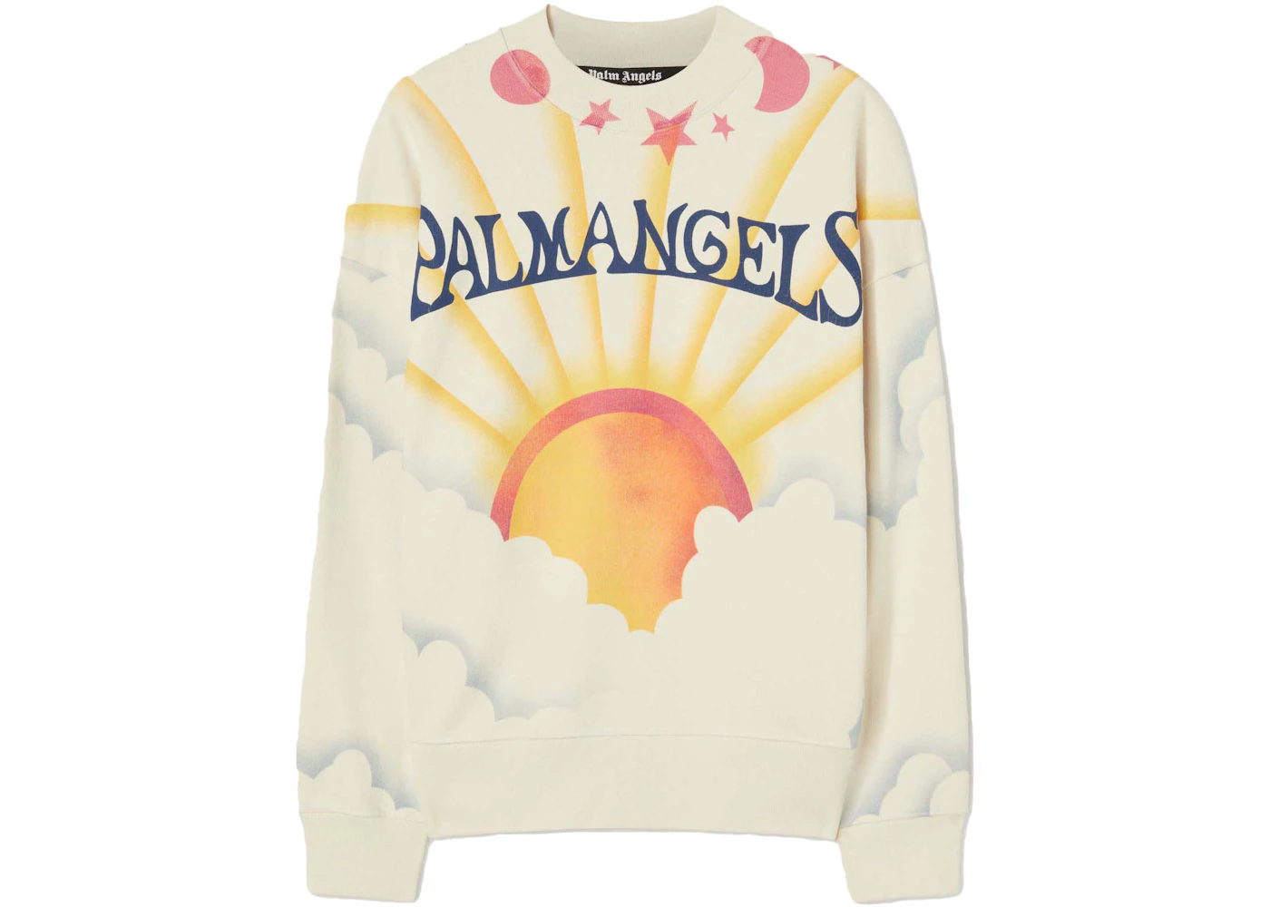 Palm Angels Palm Sunrise Crewneck Off-White/Multicolor Men's - FW23 - US
