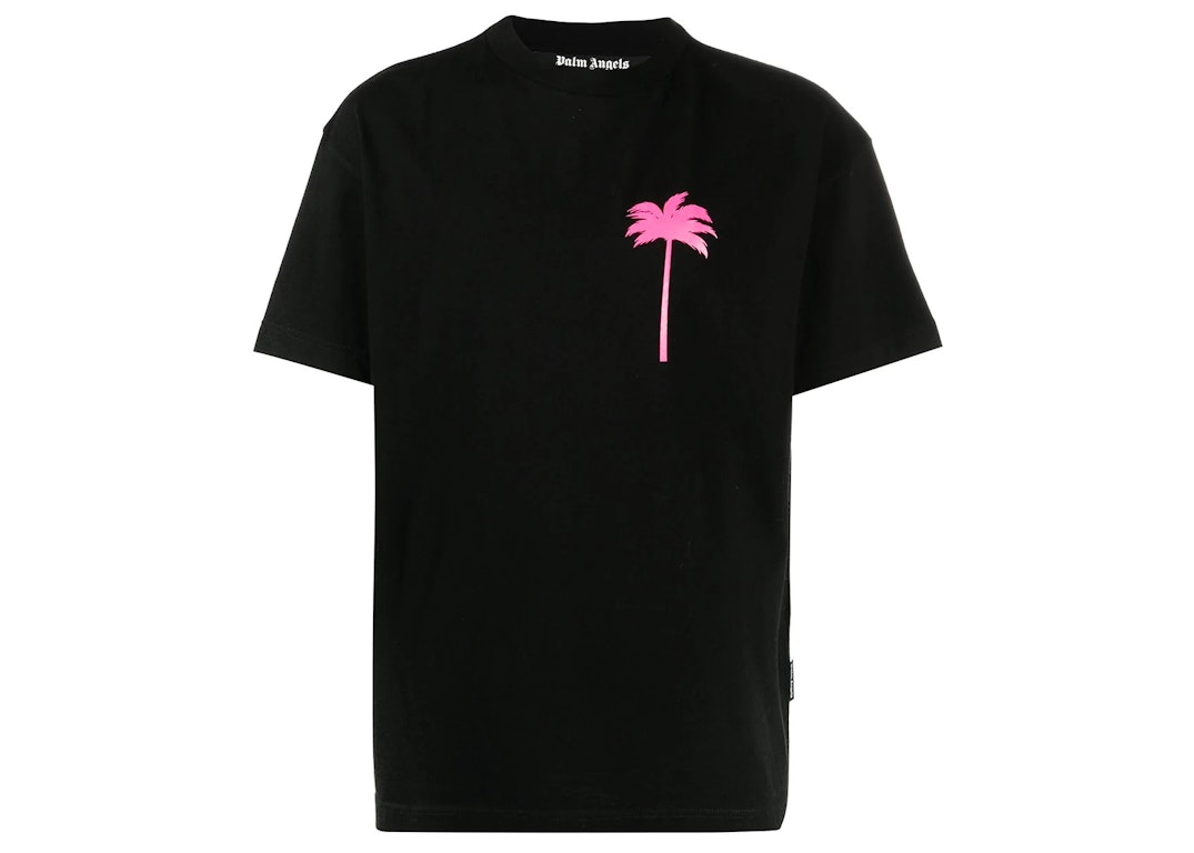 Pre-owned Palm Angels Palm Tree Crewneck T-shirt Black