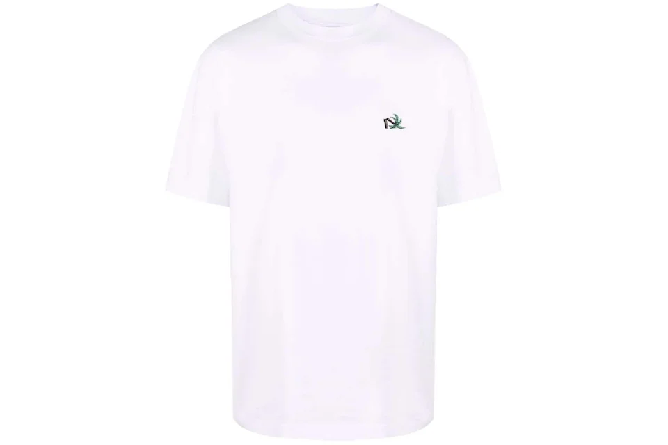 Palm Angels Palm Tree-Embroidered T-shirt White