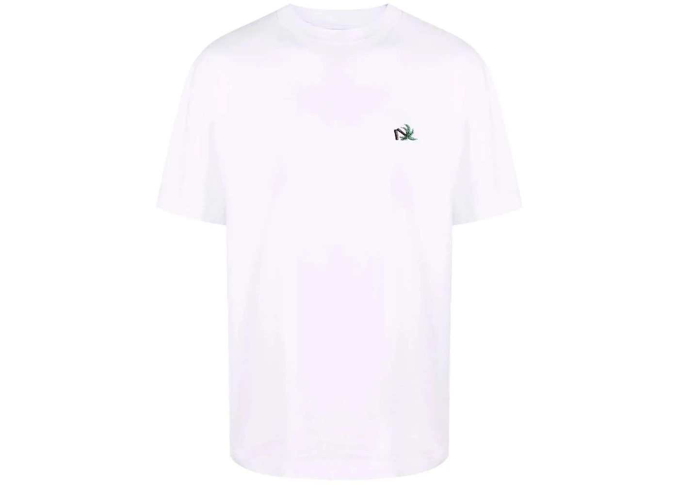 Palm Angels Palm Tree-Embroidered T-shirt White Men's - SS22 - US