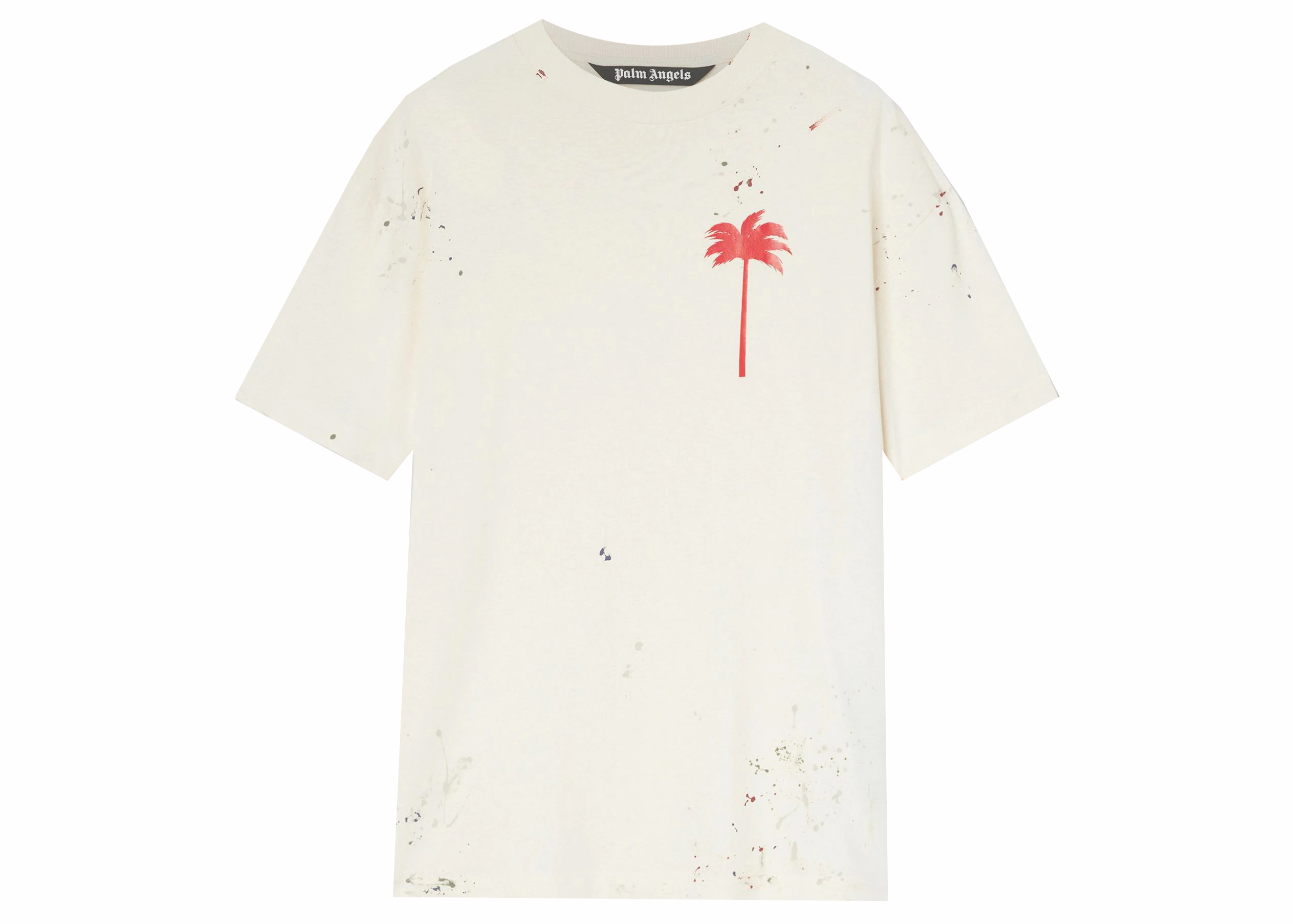 Palm Angels Palm Neon T-Shirt Off White/Multicolor