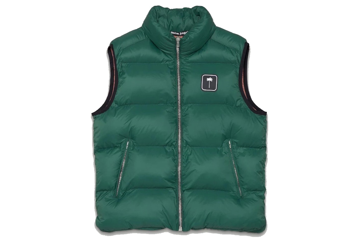 Pre-owned Palm Angels Palm Tree Vest Green
