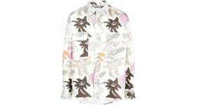 Palm Angels Palmity Allover Logo Overshirt Multicolor