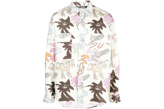 Palm Angels Palmity Maglietta con logo allover multicolore