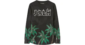 Palm Angels Palms&Skull Over L/S T-Shirt Black/Green