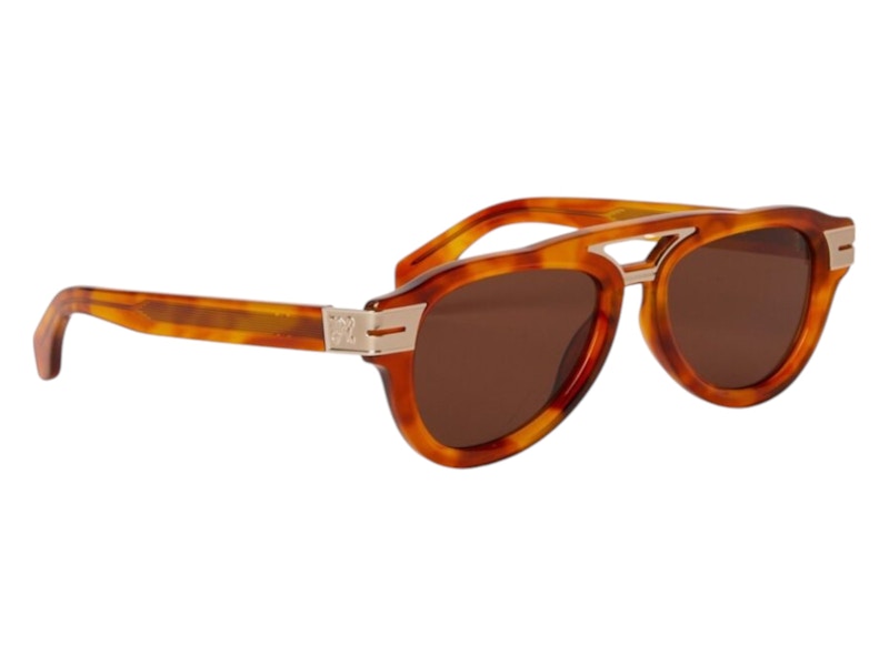 Pre-owned Palm Angels Paradise Sunglasses In Light Havana Brown Paradise (peri100f24pla0012464)