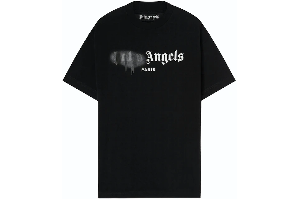 Palm Angels Paris Sprayed Logo T-shirt Black