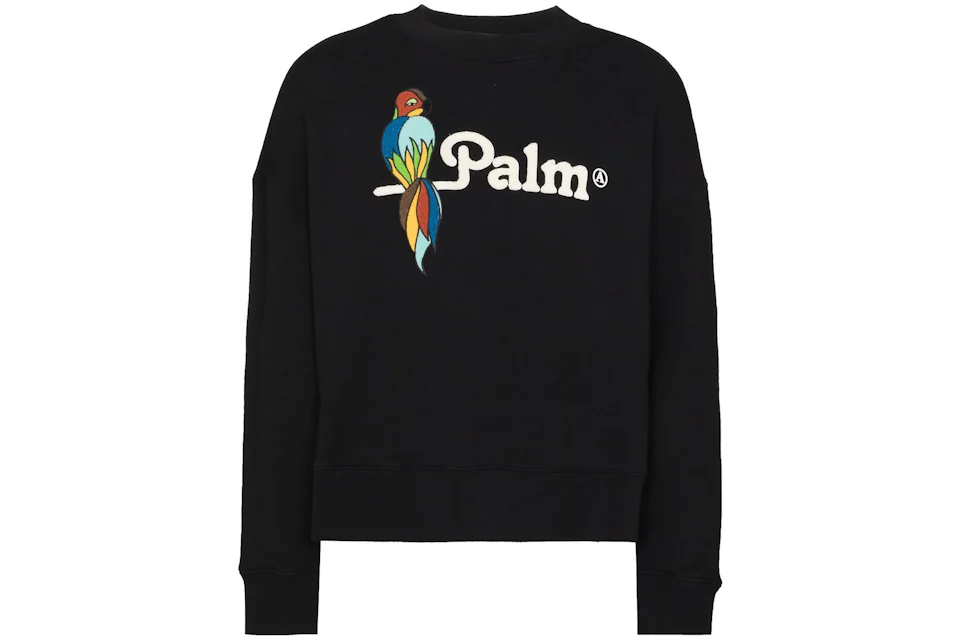 Palm Angels Parrot Logo Sweatshirt Black/White/Multi