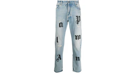 Palm Angels Patch Classic 5 Pocket Slim Fit Jeans Blue/Black