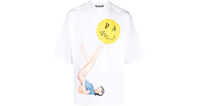 Palm Angels Pin Up Graphic Cotton T-shirt White
