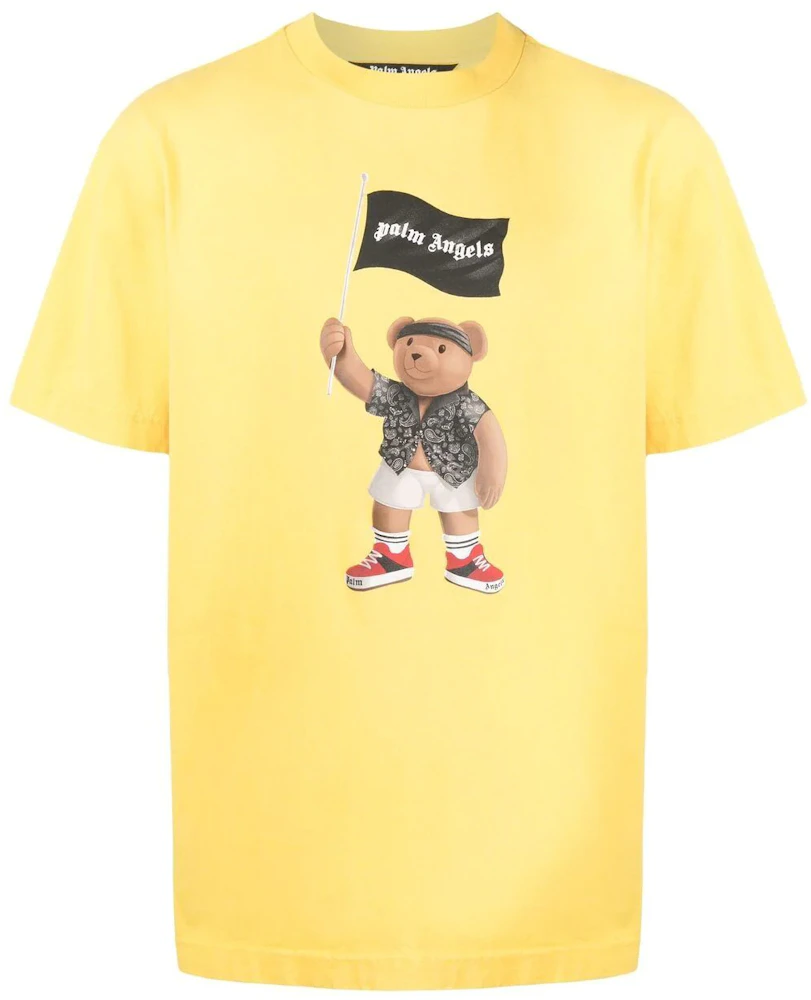 Palm Angels Teddy Bear T-shirt Fluorescent Yellow Men's - SS22 - US