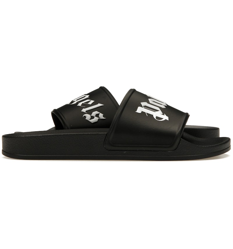 Palm Angels Pool Slides Black Men's PMIC001S21PLA0011001