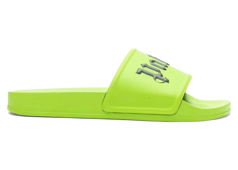 Palm Angels Pool Slides Light Green