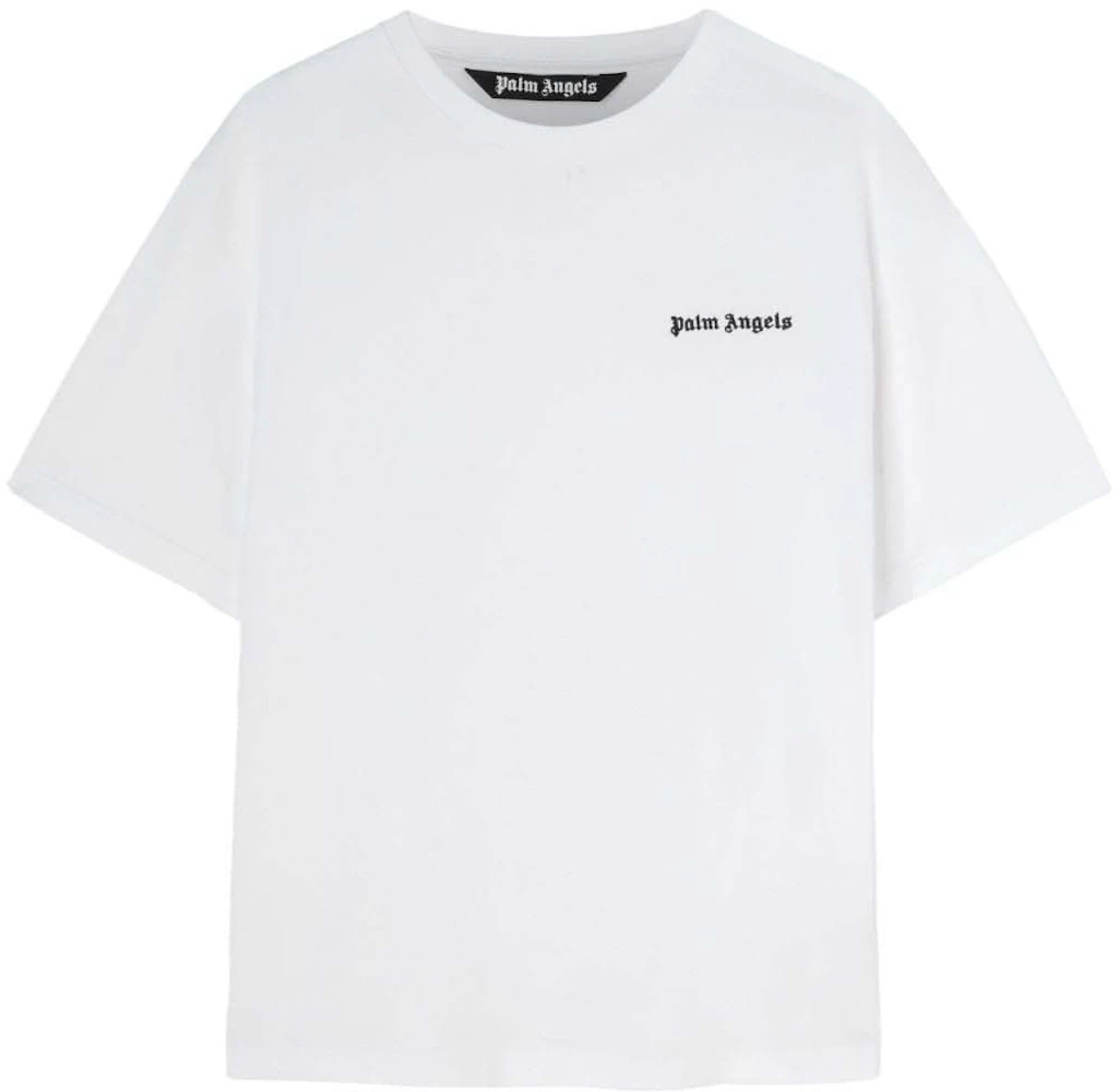 Palm Angels Print Logo T-Shirt White/Black Men's - US