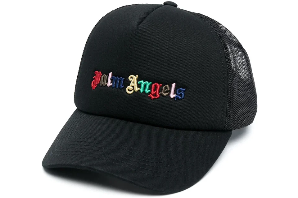 Palm Angels Rainbow-Logo Baseball Cap Black