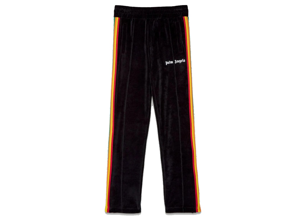 Pre-owned Palm Angels Rainbow Track Pants Black