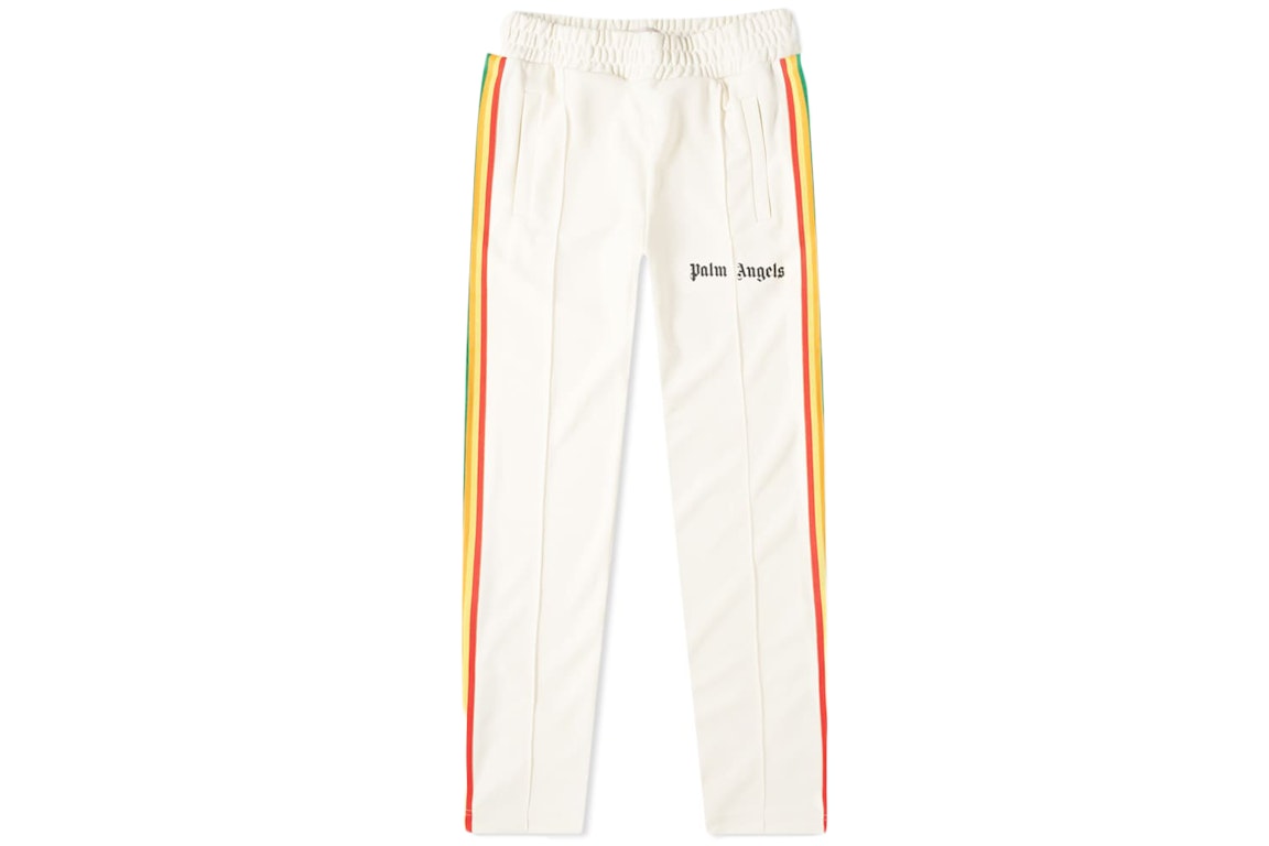Pre-owned Palm Angels Rainbow Track Pants White
