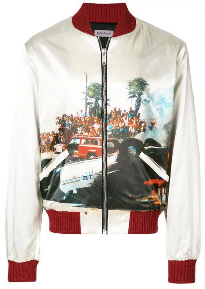 Palm Angels Riot Souvenir Jacket Off-White/Multi Men's - FW21 - US