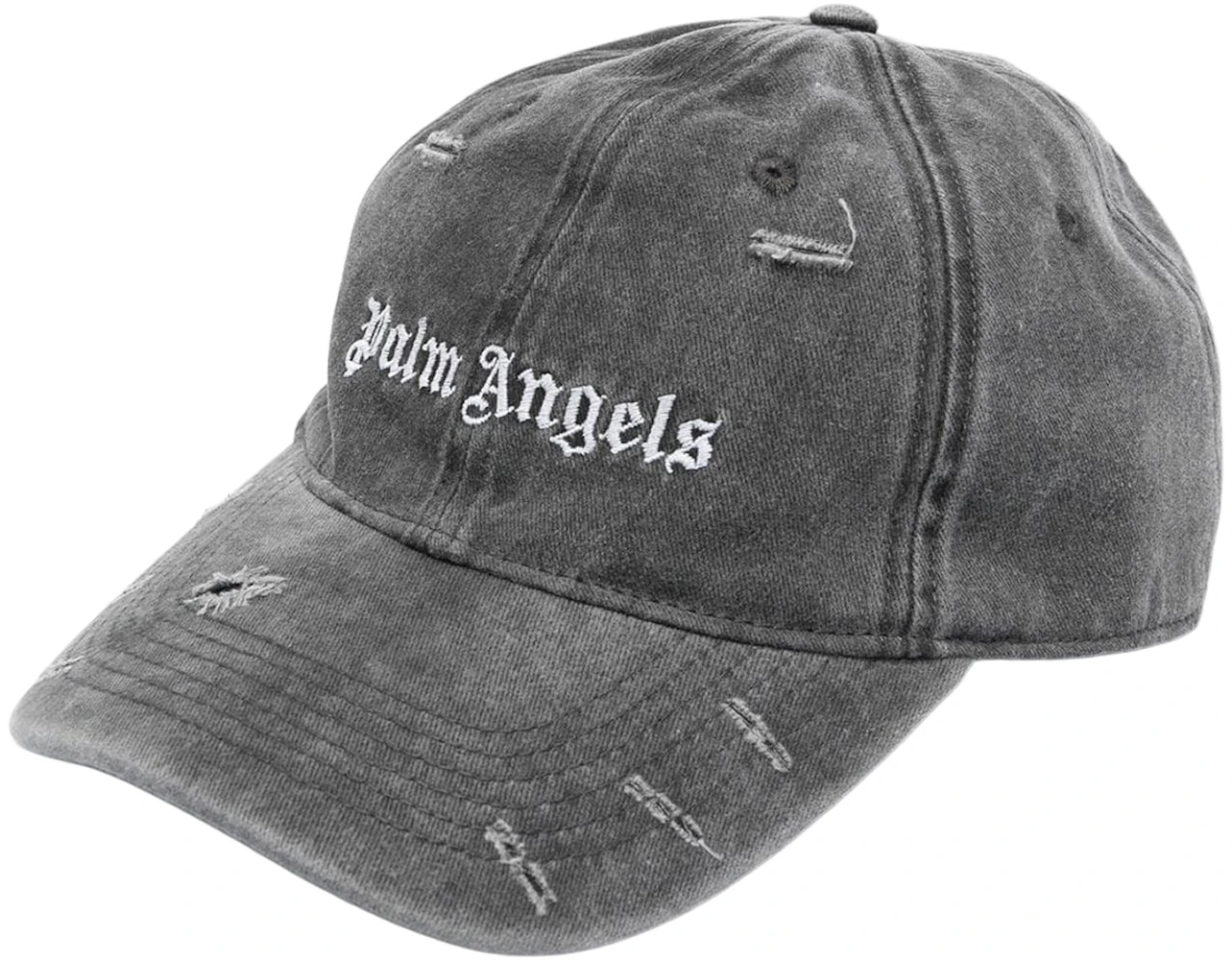Palm Angels Ripped Logo Cap Grey/Grey - SS23 - US