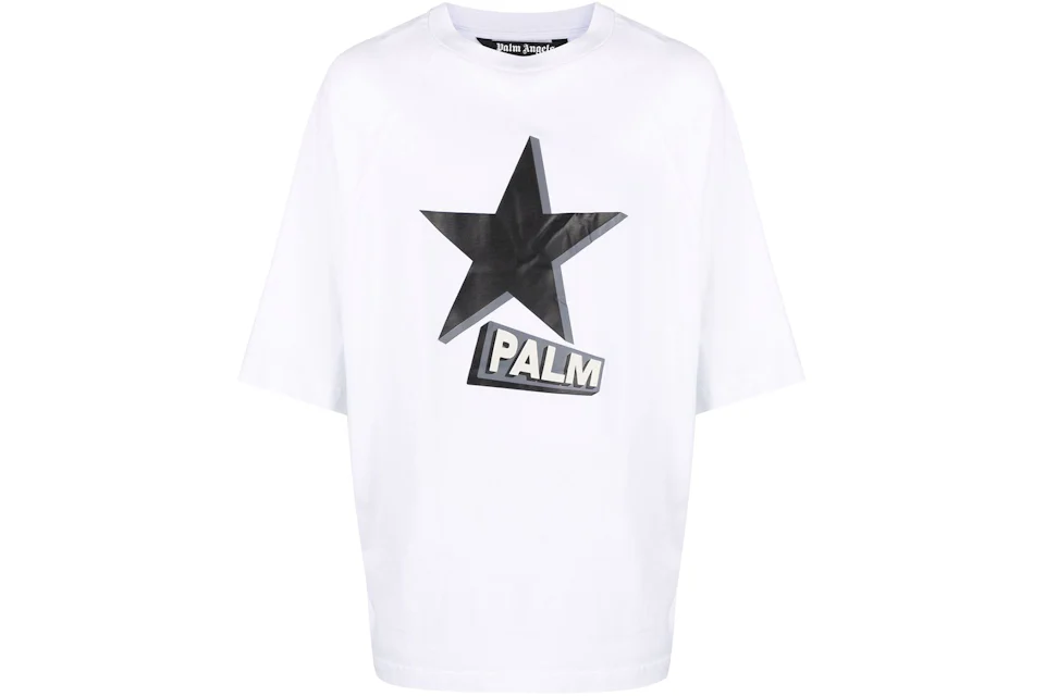 Palm Angels Rockstar Oversized T-Shirt White/Black