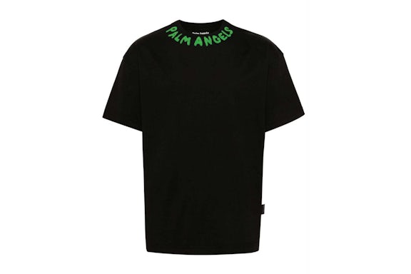 Palm Angels Seasonal Logo T-Shirt Nero/Verde