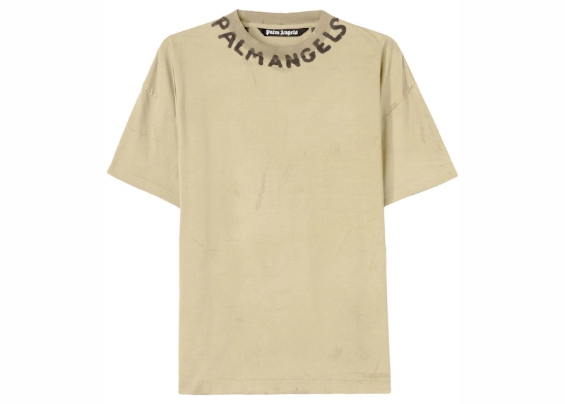 Tシャツ・カットソー Palm Angels SS23 TOP BASEBALL (PWGF003_S23FAB0010110) Palm Angels Seasonal Logo T-Shirt Sand Brown/Black Men's