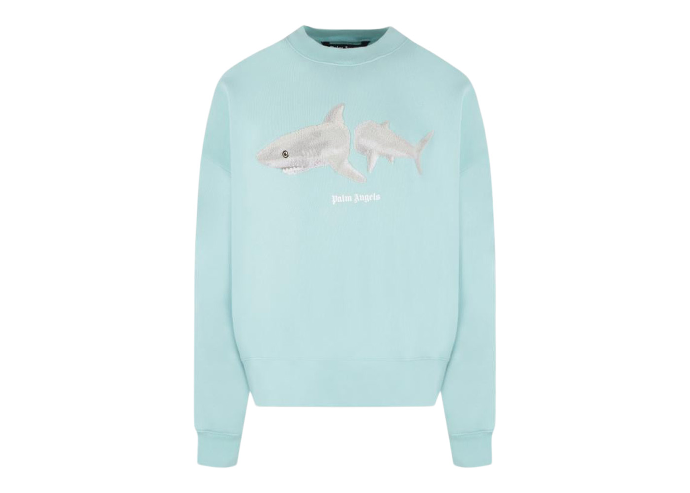 Palm Angels Blue Shark Sweatshirt