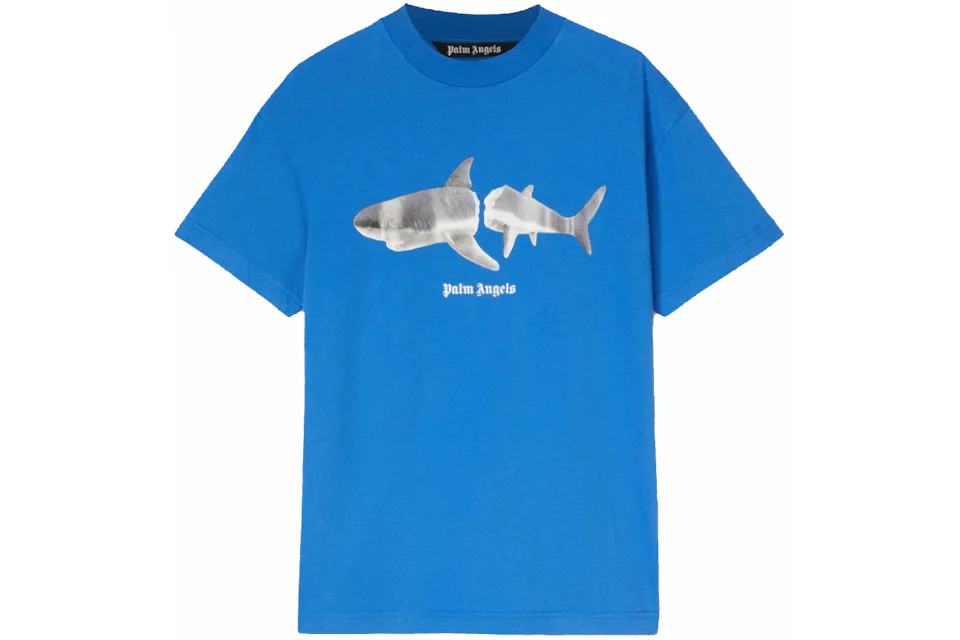 Palm Angels Shark T-shirt Blue/White