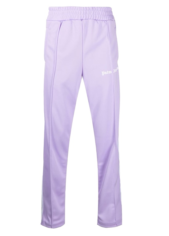 Pre-owned Palm Angels Side Stripe Track Pants Lilac White