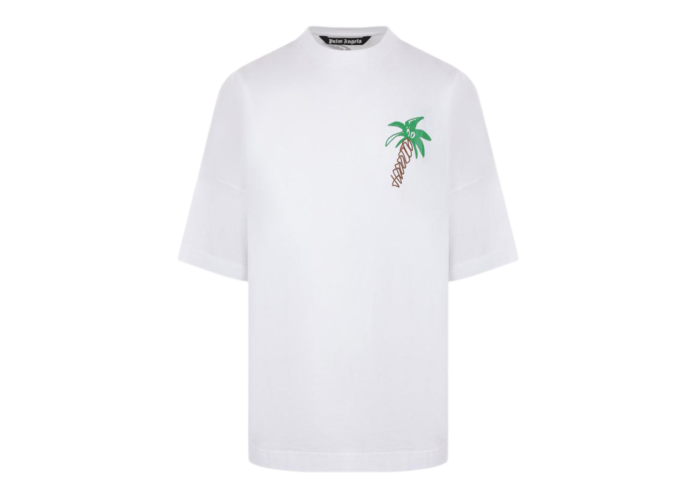Palm Angels Sketchy Cotton Oversized T-shirt White