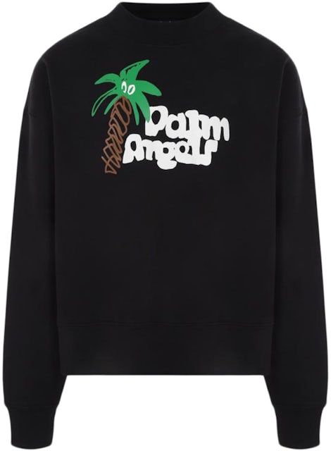 Palm Angels Sketchy Jersey Sweatshirt Black
