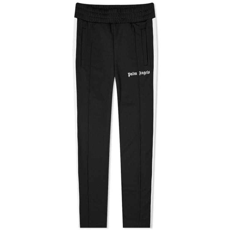 Pre-owned Palm Angels Slim Fit Side Stripe Track Pant Black/white