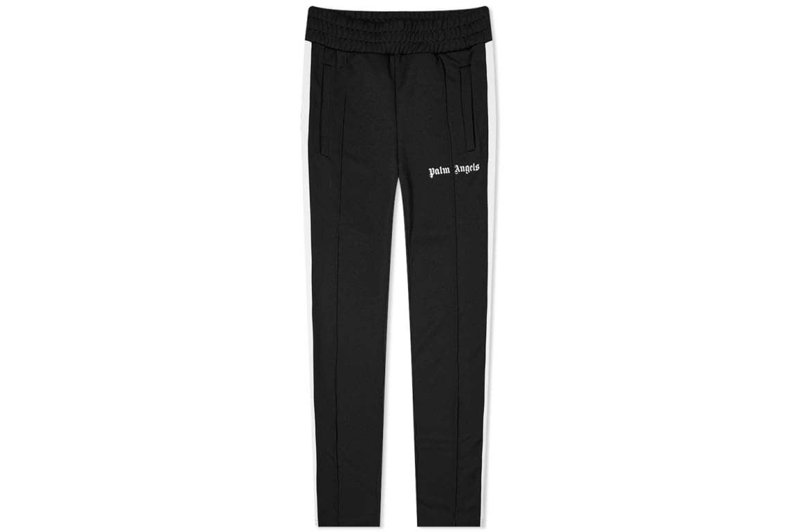 Pre-owned Palm Angels Slim Fit Side Stripe Track Pant Black/white