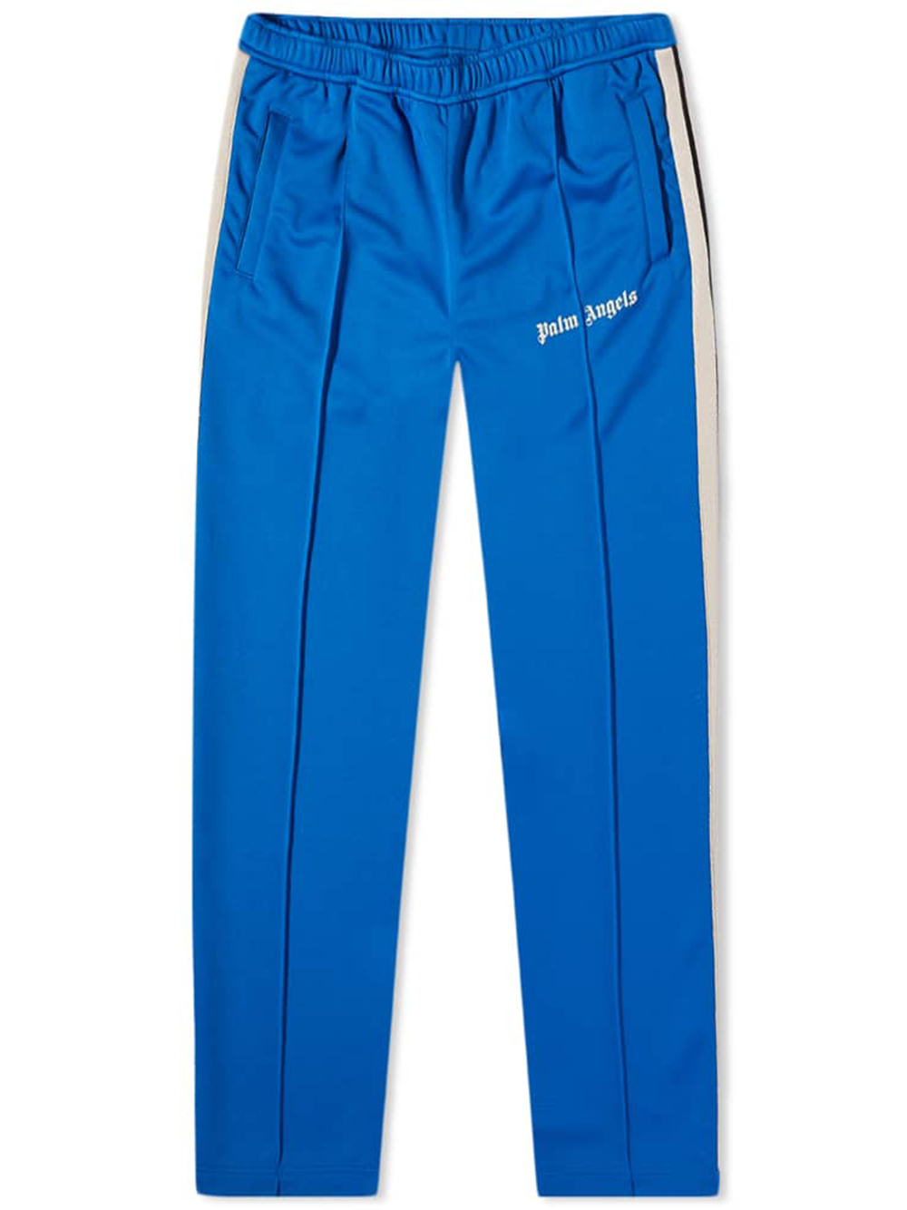 Palm Angels Slim Fit Track Pants Blue/Off White Men's - SS22 - US