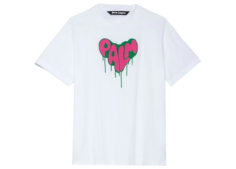 Palm Angels Spray Heart T-shirt White