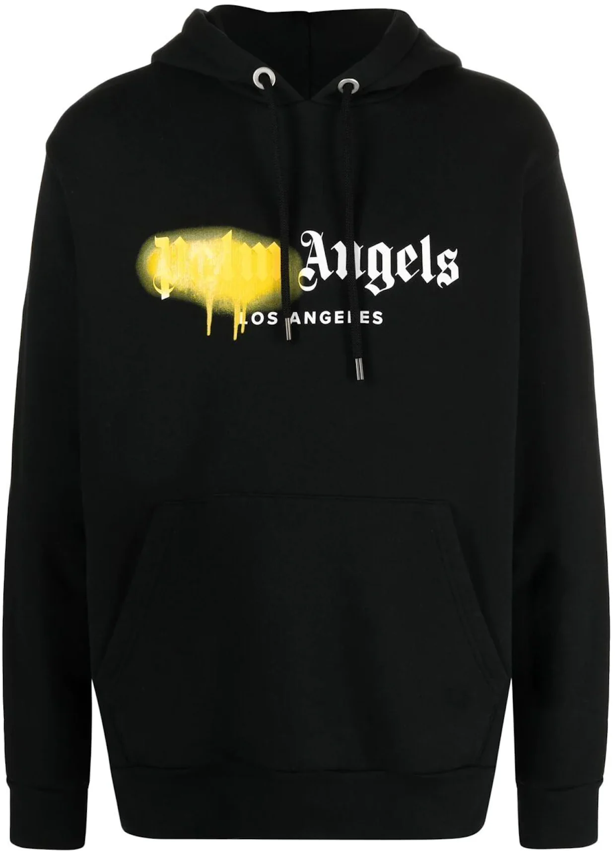 Palm Angels LA Sprayed Logo Hoodie Black Men's - SS21 - US