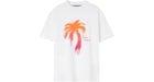 Palm Angels Sprayed Palm Classic T-Shirt White/Fuchsia