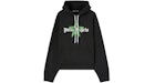 Palm Angels Star Sprayed Hoodie Black/Green