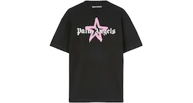 Palm Angels Star Sprayed T-Shirt Black/Pink
