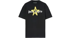 Palm Angels Star Sprayed T-Shirt Black/Yellow
