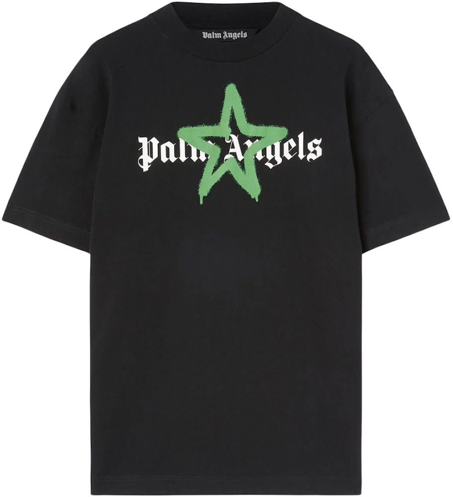 Palm Angels Star Sprayed T-shirt Black/Green