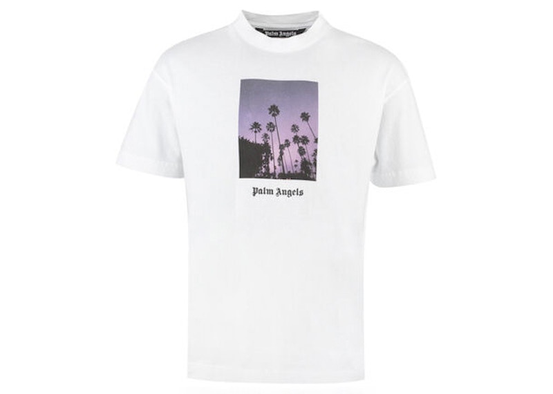 Palm Angels Stars and Palms T-shirt White/Black メンズ