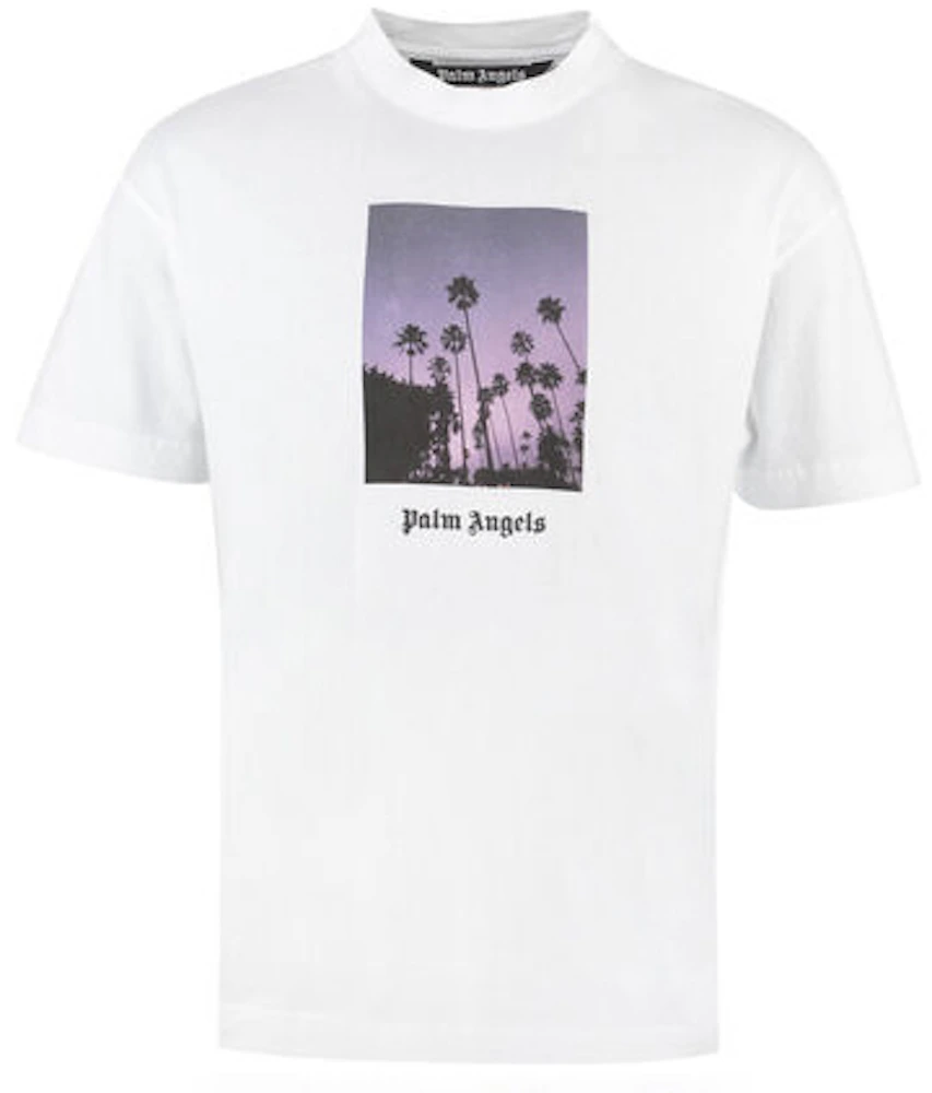 Palm Angels Stars and Palms T-shirt White/Black Men's - FW21 - US