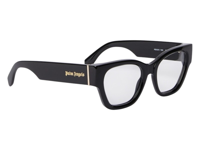 Palm Angels Style 15 Eyeglasses Black Clear Lens Palm Angels Style 15 Eyeglasses Black Clear Lens